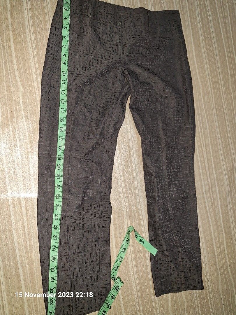 Vintage Fendi Monogram Pants, Men's Fashion, Bottoms, Trousers on Carousell