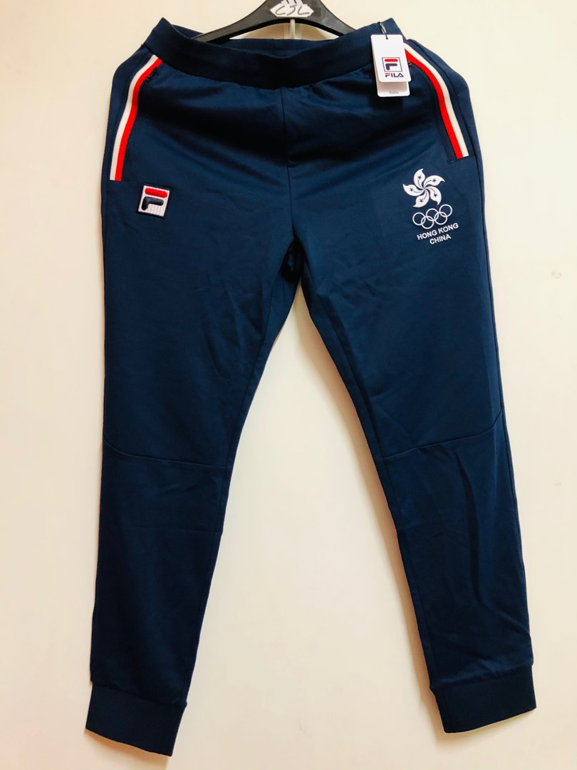 Fila Hong Kong team pant Asian games 亞運 香港隊 長褲, 男裝, 運動服裝 Carousell
