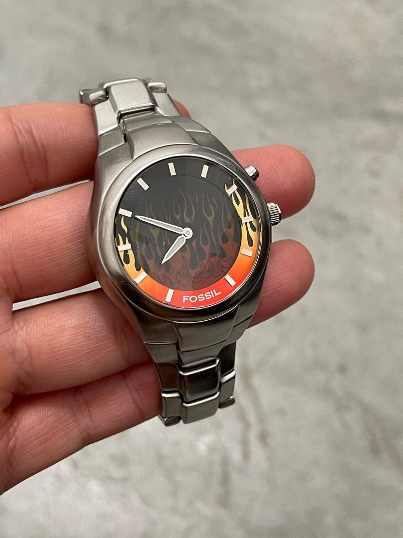 レア Fossil 90s big tic watch y2k 腕時計 ウォッチ - 時計