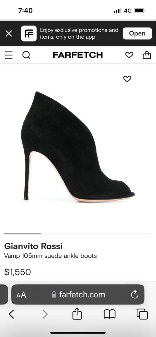 Gianvito rossi vamp outlet ankle booties