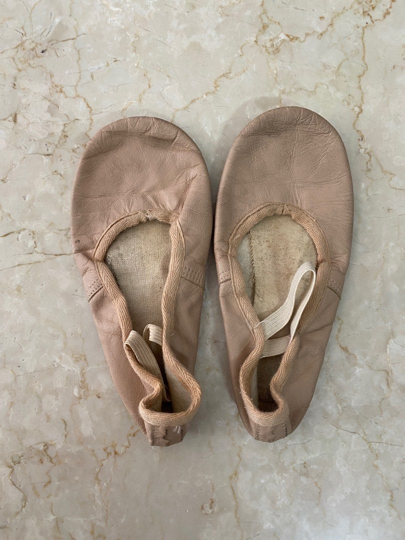 Childrens leather ballet shoes sales