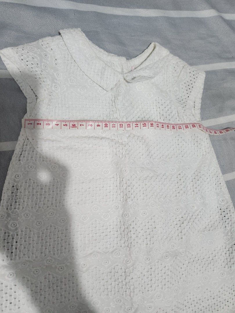 Great Kids White Dress (Category: Babies & Kids Fashion) located in Muntinlupa City. Submitted by heylynmay (Listing ID 1265858219, Image 3). Description: White Dress for 9-12Mos Perfect for formal occasions. Measurements are in the photo. Can do scheduled meet up within Festival Mall. Shipping thru courier may also be arranged..