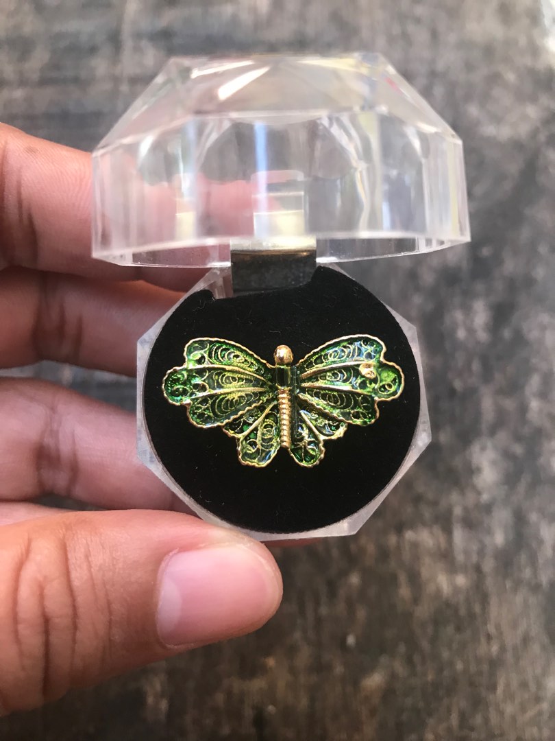 Green Butterfly Ring, Women's Fashion, Jewelry & Organizers, Rings on