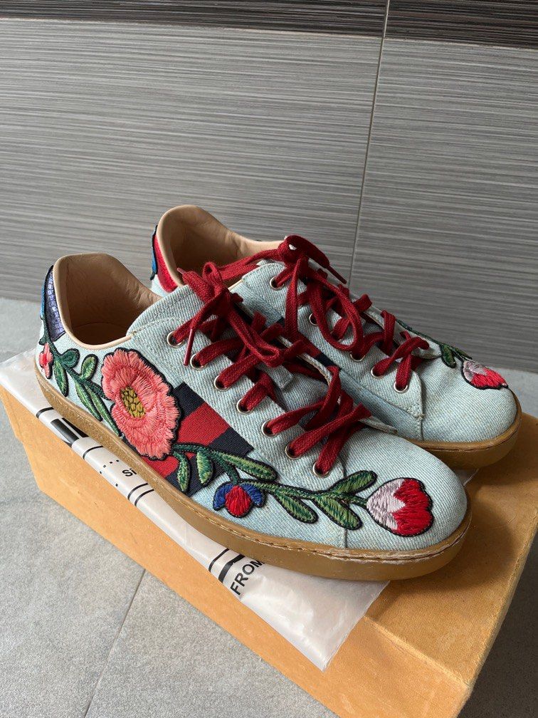 Gucci ace sneakers floral online