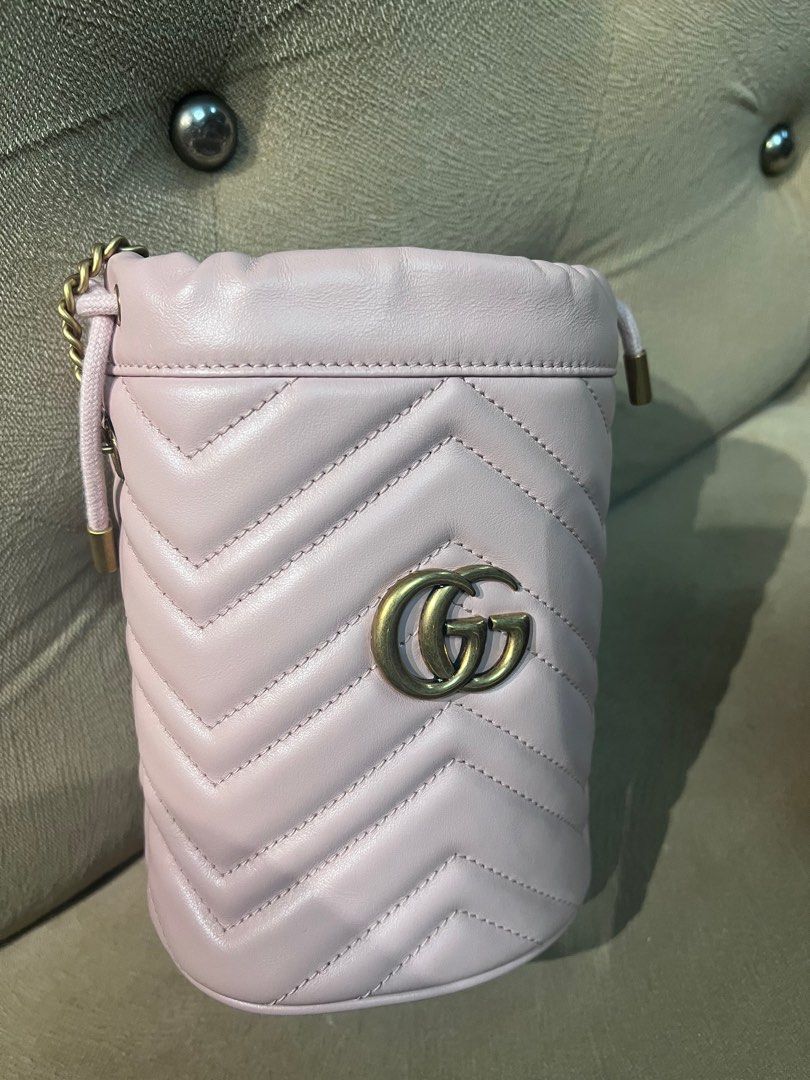 Gucci marmont bucket bag (Category: Luxury Bags & Wallets) located in Manila. Submitted by dendc (Listing ID 1265743439, Image 1). Description: Gucci marmont bucket bag full set.