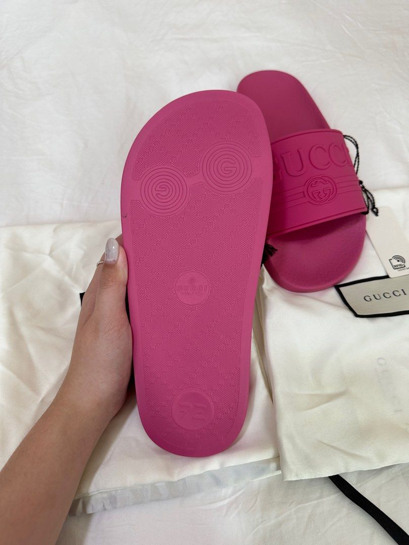 Gucci hot outlet pink slides