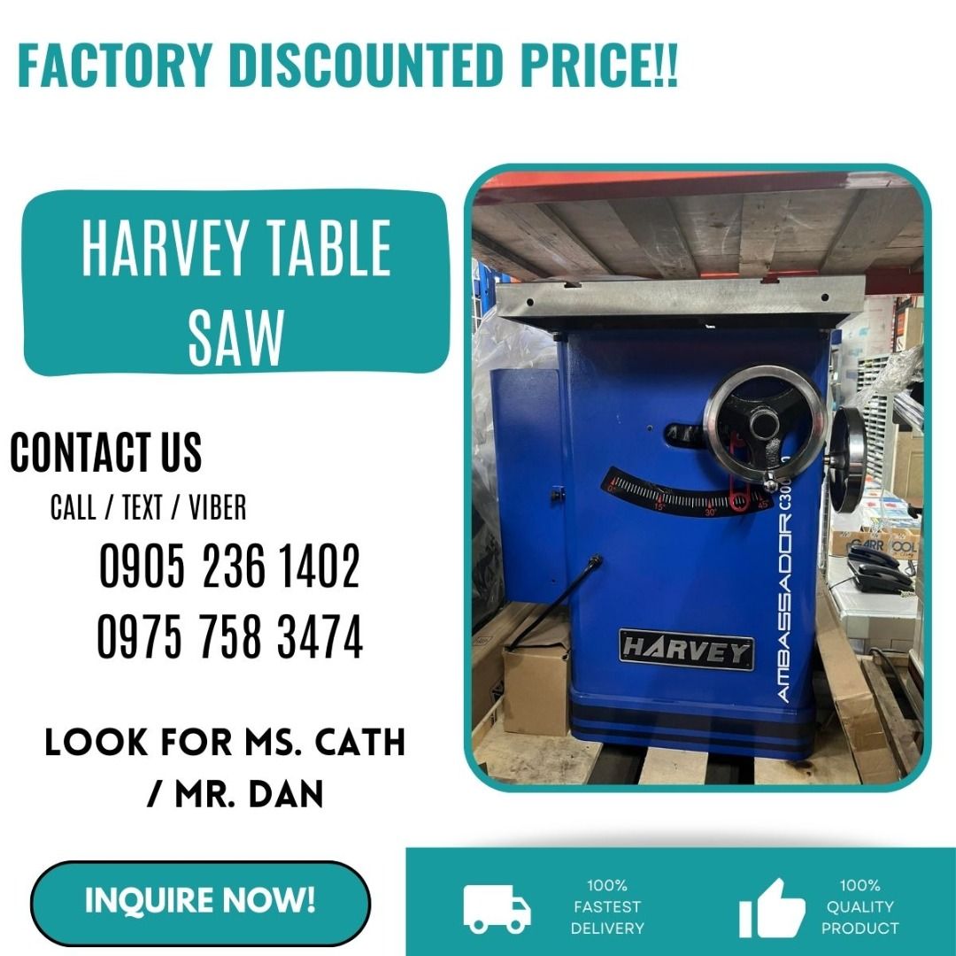 HARVEY TABLE SAW, Commercial & Industrial, Construction Tools