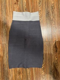 Herve Leger high waist knit skirt
