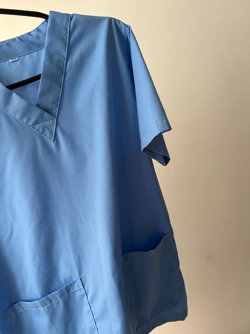 Hospital Scrubs Ceil Blue (Top and Bottom), Women's Fashion, Dresses ...