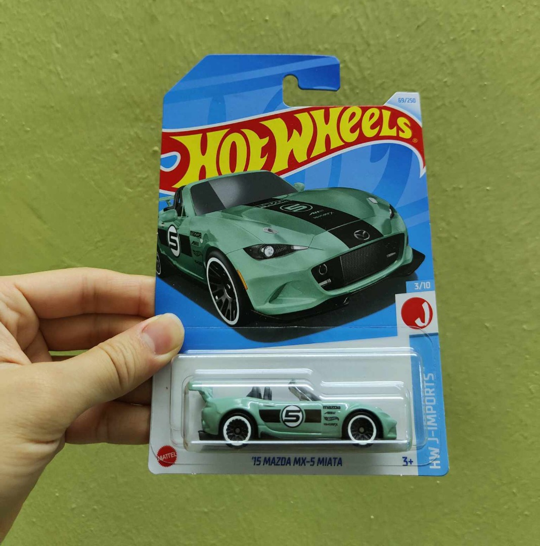 HotWheels 2024 Case C '15 Mazda MX5 Miata Carded, Hobbies & Toys, Toys