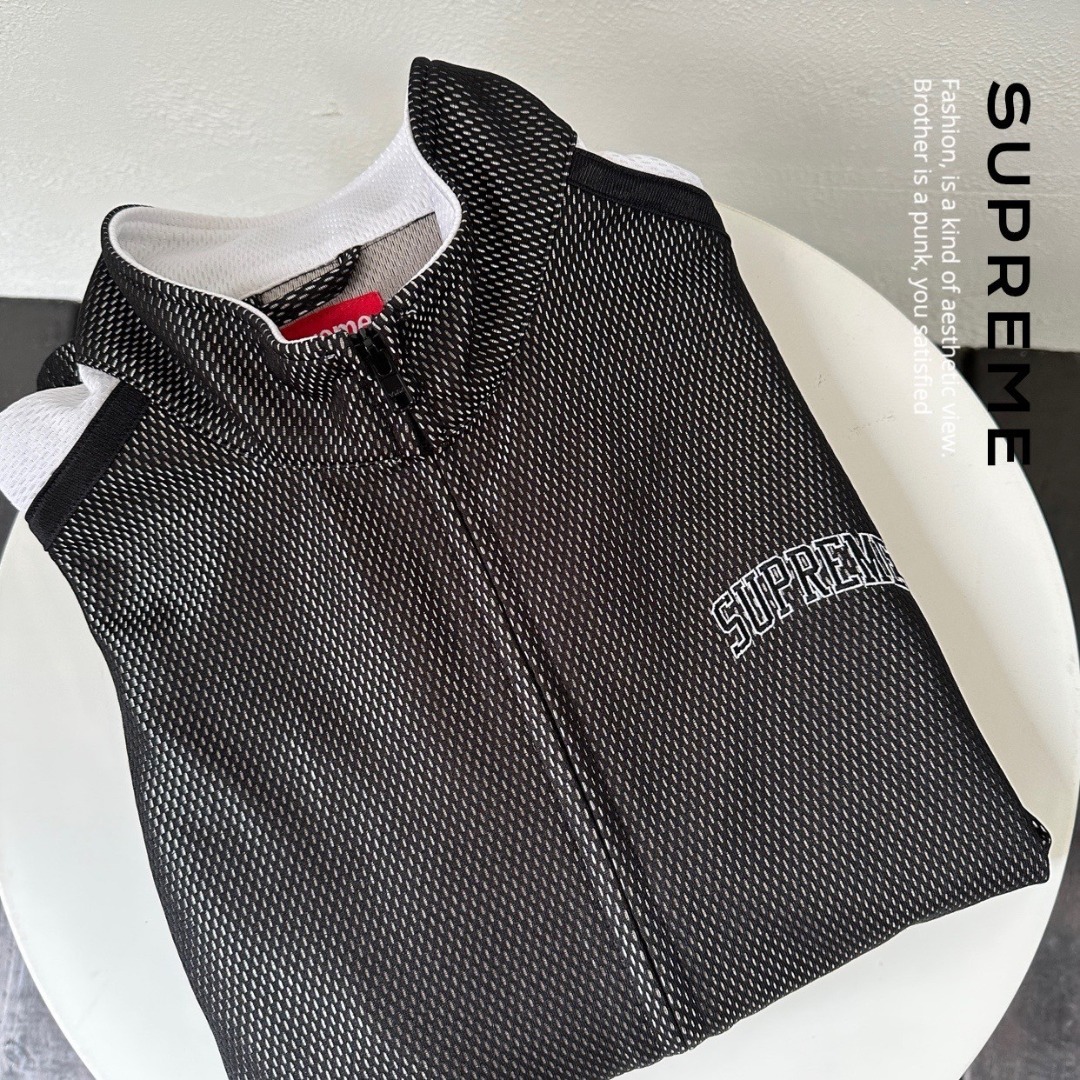 SUPREME 18SS Bonded Mesh Track Jacket S-