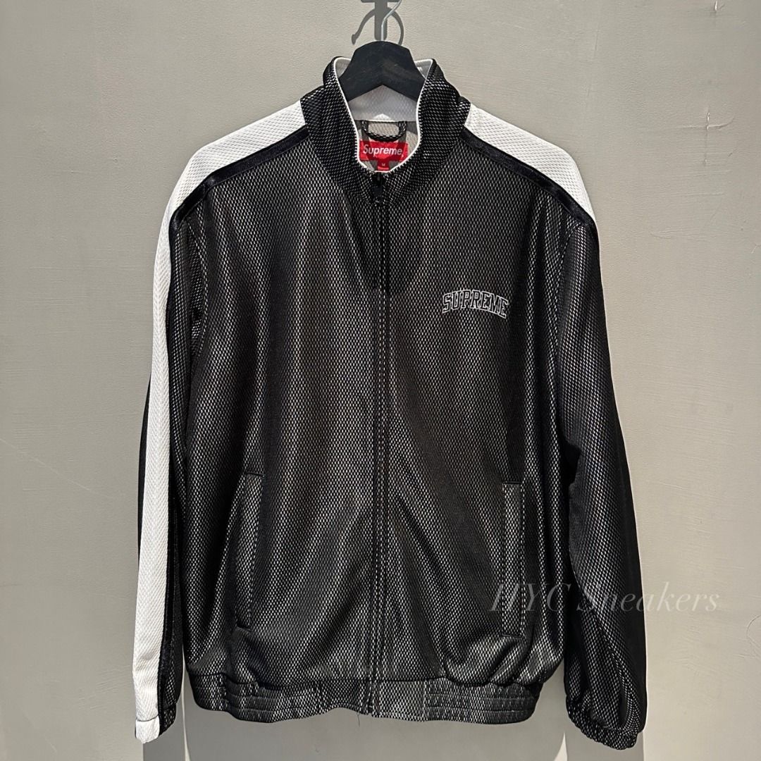 HYC Supreme ss18 Bonded Mesh Track Jacket Black SIZE M