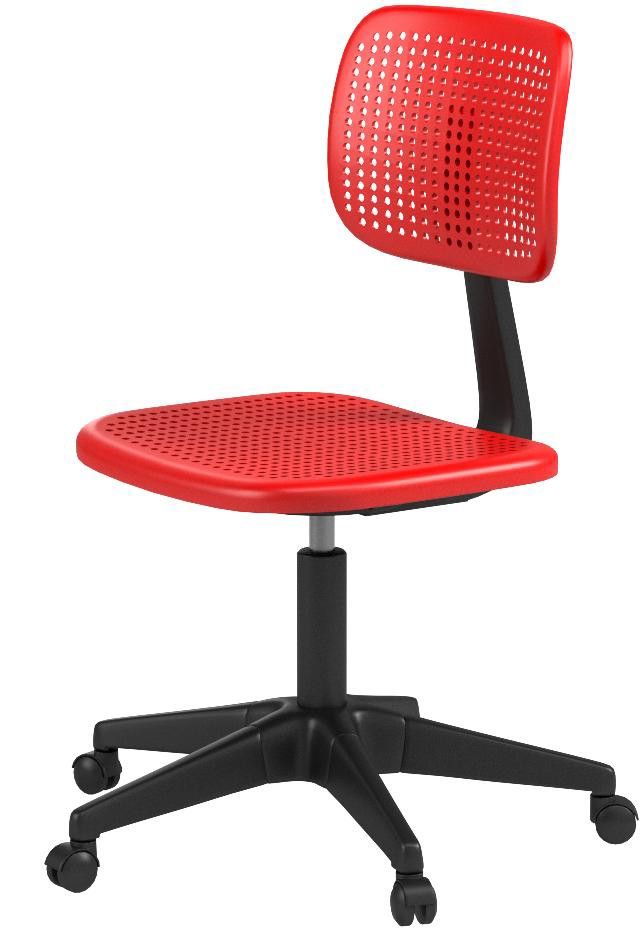 Ikea alrik swivel chair outlet red