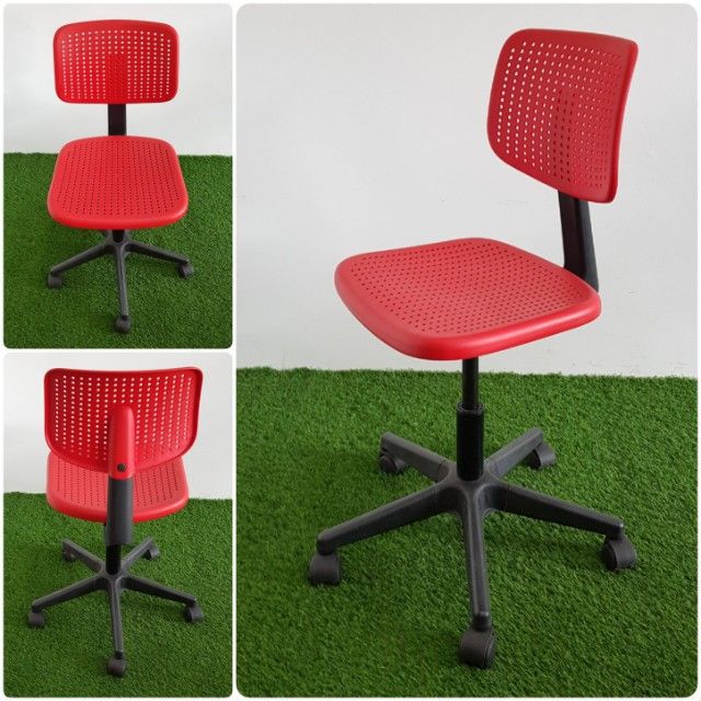 Ikea alrik swivel chair red deals