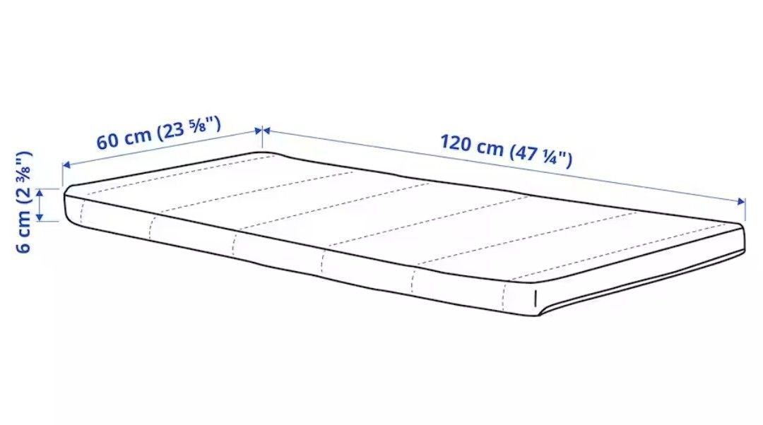 Ikea crib shop mattress