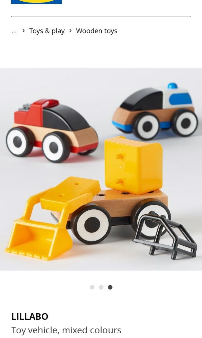 IKEA LILLABO Toy Vehicle Hobbies Toys Toys Games on Carousell