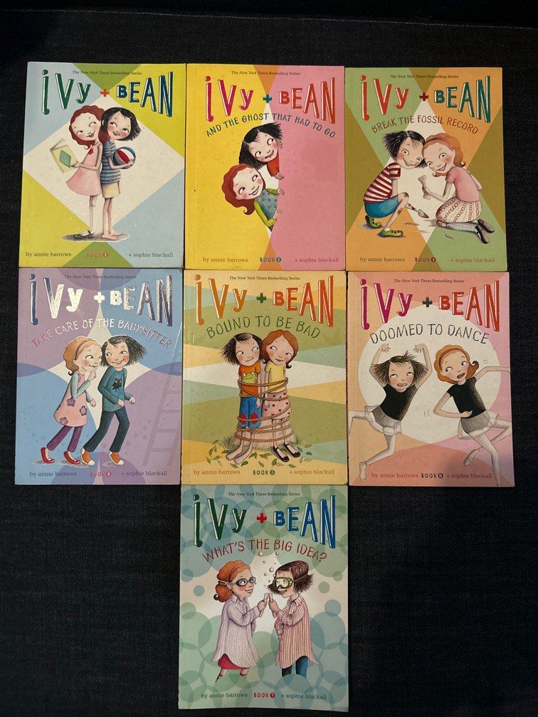 IVY + BEAN (Set of 7) (Category: Designer & Blind Box Toys) located in Rizal. Submitted by boss_canbaby (Listing ID 1265807566, Image 1). Description: Ivy + Bean Set of 7 Still in good condition Take all for 1250 Retail price is 276 each Save 682 pesos Mop:gcash Mod:lalamove/lbc cod.