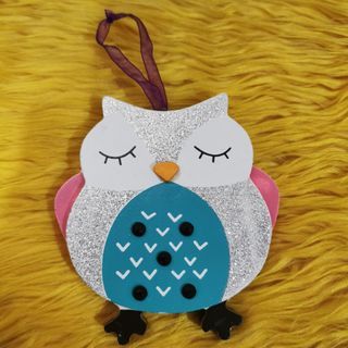 Japan wooden owl hanging decor