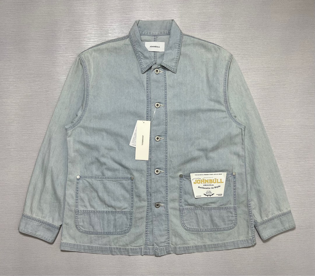 8oz Denim Collarless Coverall Jacket