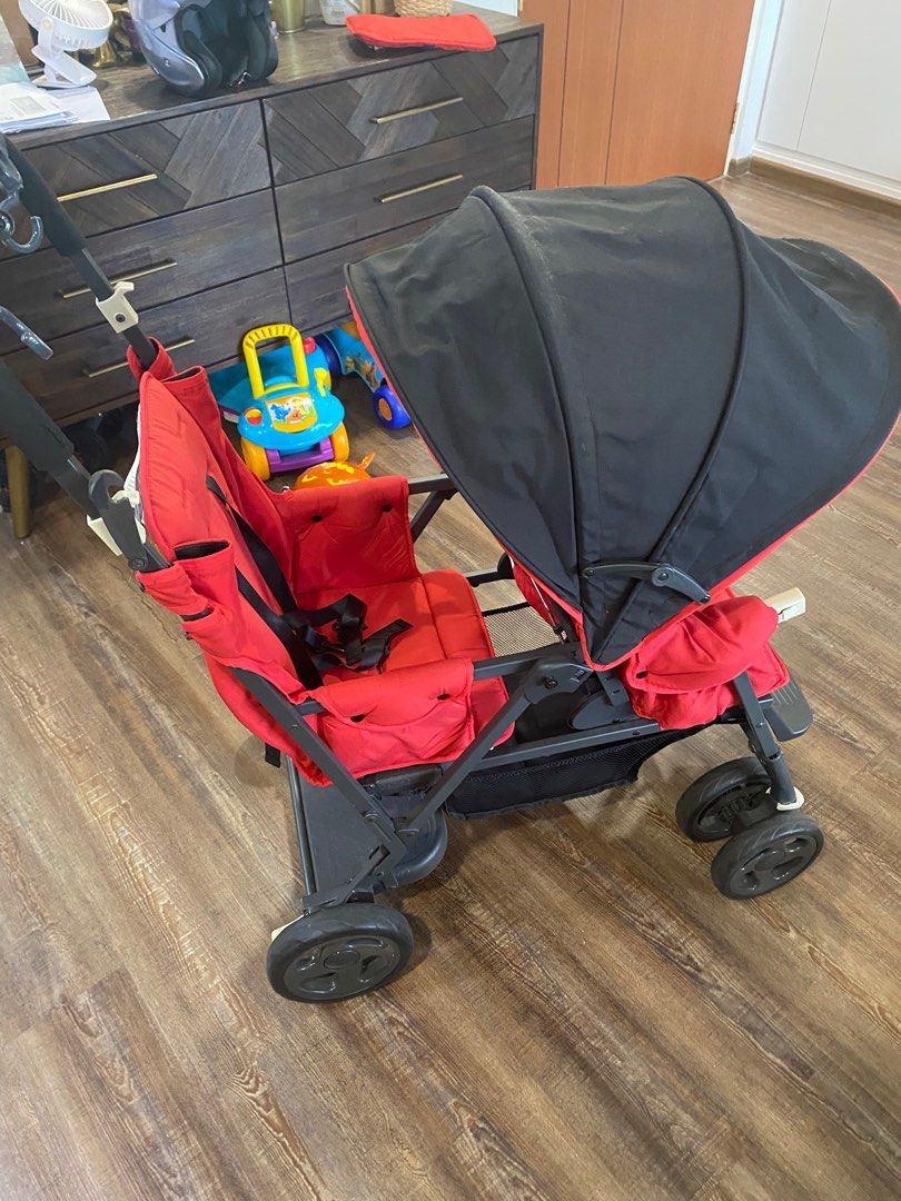 Joovy Double Stroller, Babies & Kids, Going Out, Strollers on Carousell