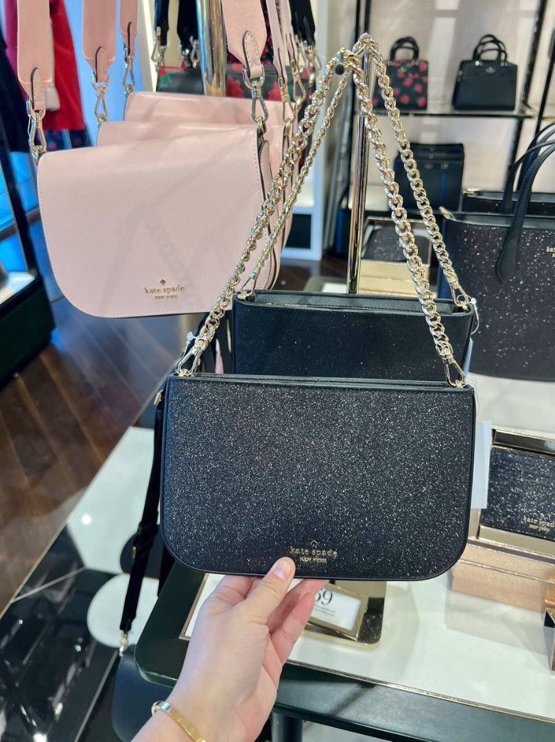 Kate Spade Glimmer Underarm Bag Bling Bling Design Nice Nais Lifestyle Coach.Daily Coachwallet Coachbelt 2024 Backpack Christmassoon