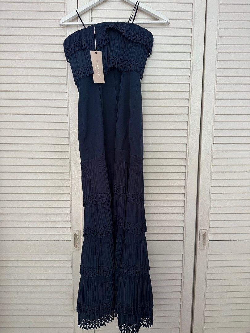 keepsake navy blue dress Keepsake Magnolia Off Shoulder Dress Navy