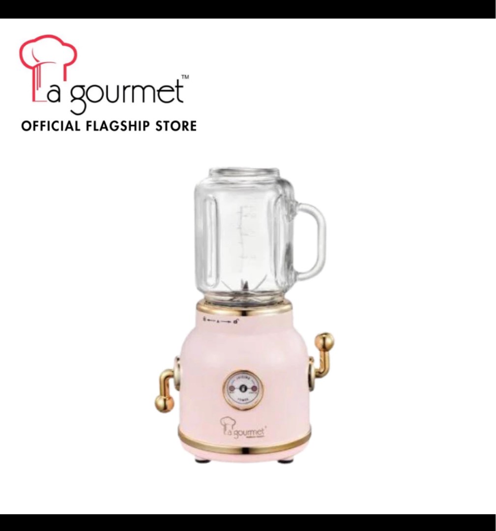 La Gourmet 600ml Retro Juice Blender [Flamingo Pink], TV & Home