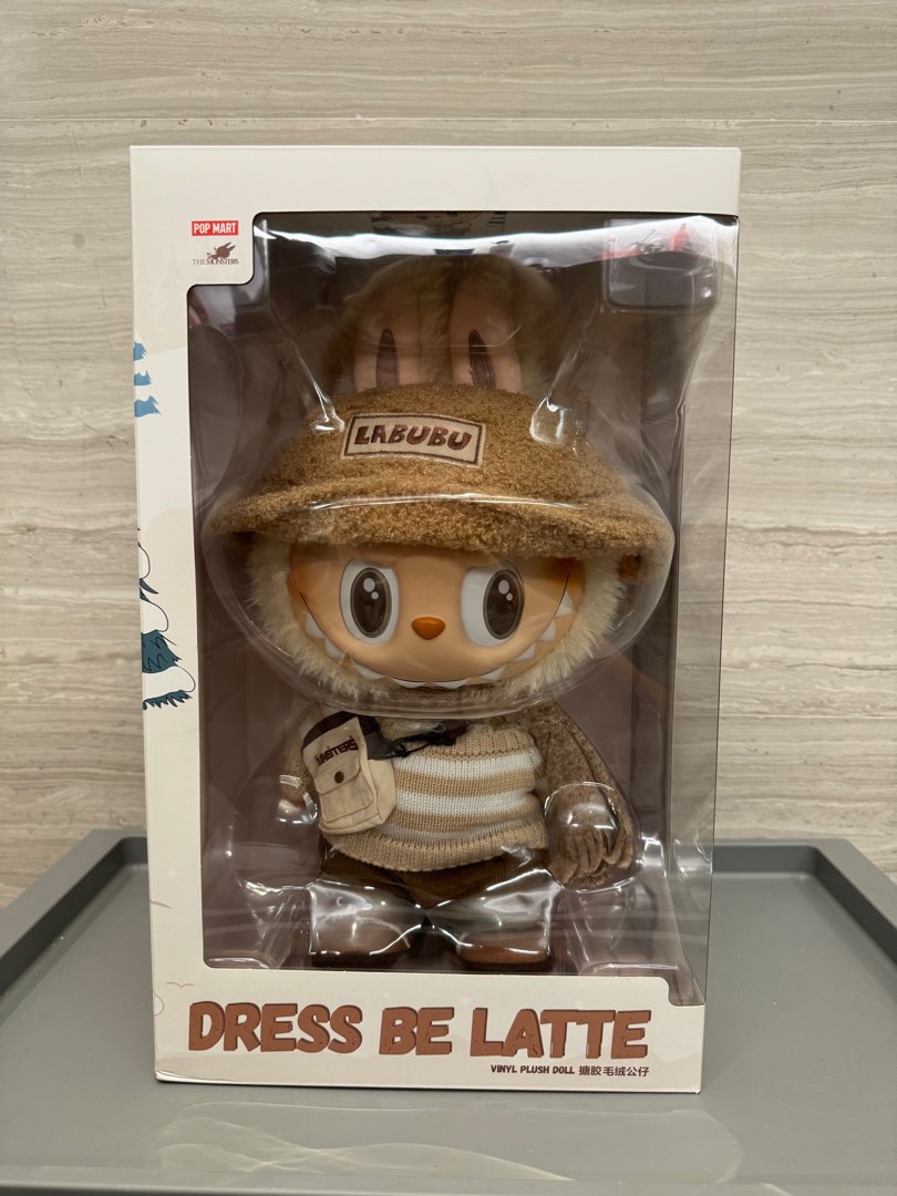 Labubu Poplar The monster Dress Be Latte Plush Doll, Hobbies