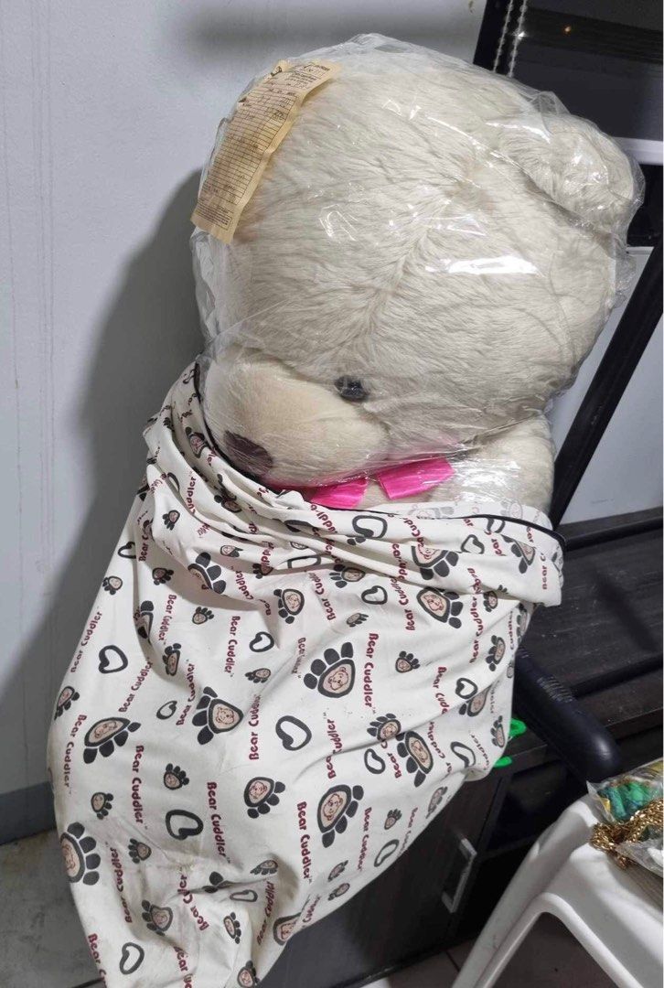 Large Bear Cuddler teddy bear (Category: Plushies & Soft Toys) located in San Pedro. Submitted by andr39 (Listing ID 1265764237, Image 2). Description: Large Bear Cuddler stuffed teddy bear. Newly dry cleaned. Dust bag included. MoP: Gcash/BPI/BDO 📍Location: Pasay City near NAIA terminal 3/Resorts World .