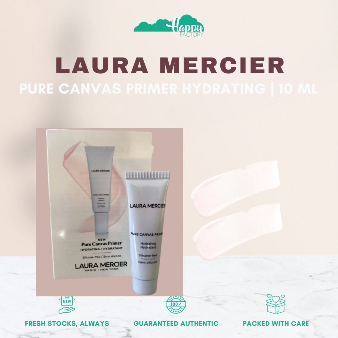 LAURA MERCIER Pure Canvas Primer | Blurring | Hydrating | Illuminating (Category: Makeup) located in Quezon City. Submitted by happyfactoryph (Listing ID 1131168411, Image 2). Description: LAURA MERCIER Pure Canvas Primer | Blurring | Hydrating | Illuminating Rosegold | 0.5g– P390 (from P1500) Hydrating | 10 ml– P900 (from P1500) Sunbeam | 1.6g– P990 (from P2500) Hydrating | 50 ml– P2990 (from P4500) Hydrating | 50 nobox– P2390 (from P4000) Blurr