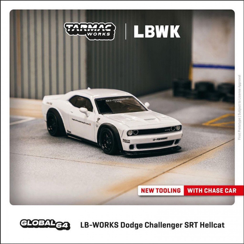 Liberty walk LBWK Dodge Challenger Hellcat Tarmac Works 1/64 Diecast ...