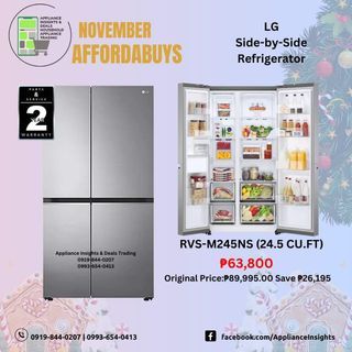 LG Multi-Door|Side-by-Side|Insta-View Refrigerators
