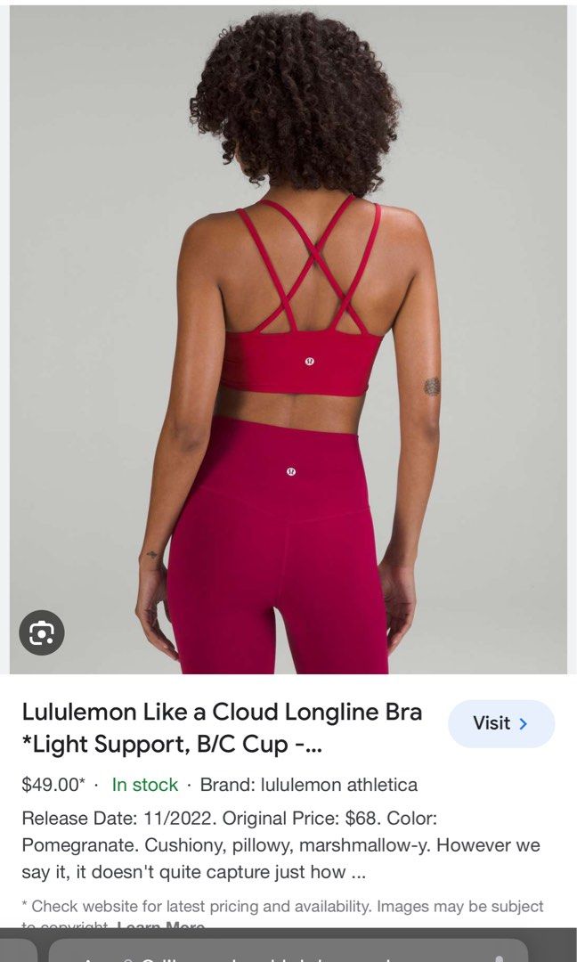 Lululemon athletica Like a Cloud Longline Bra *Light Support, B/C