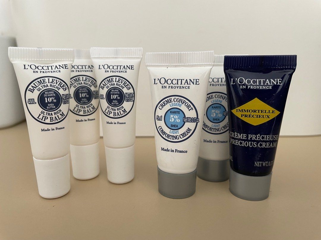 L'occitane Lip Balm & Cream Travel Kit, Kesehatan & Kecantikan, Kulit
