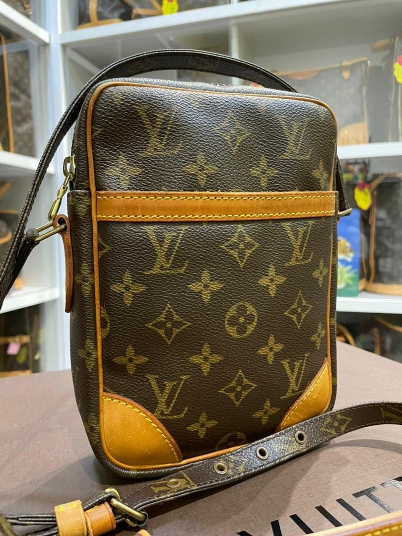 Louis Vuitton Danube 15 Monogram Canvas Crossbody Bag in Brown