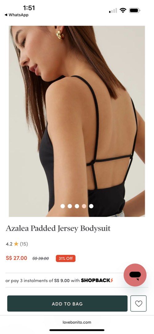 Buy Azalea Padded Jersey Bodysuit @ Love, Bonito Hong Kong, Shop Women's  Fashion Online