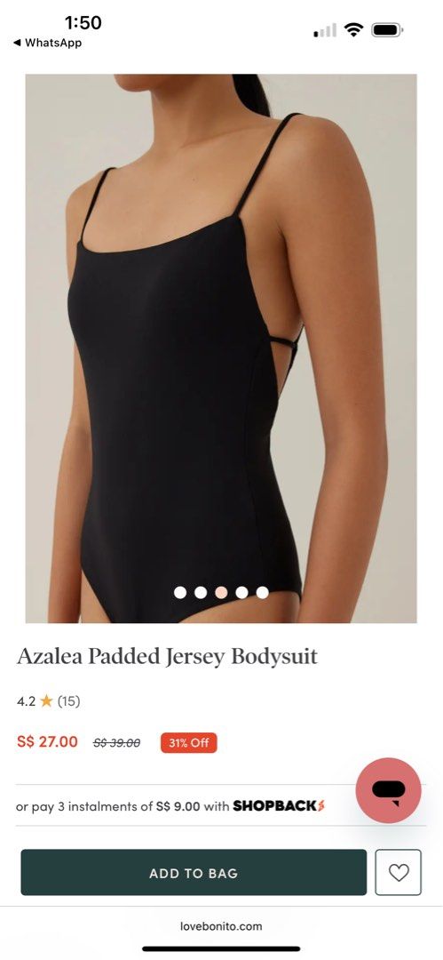 Buy Azalea Padded Jersey Bodysuit @ Love, Bonito Hong Kong, Shop Women's  Fashion Online