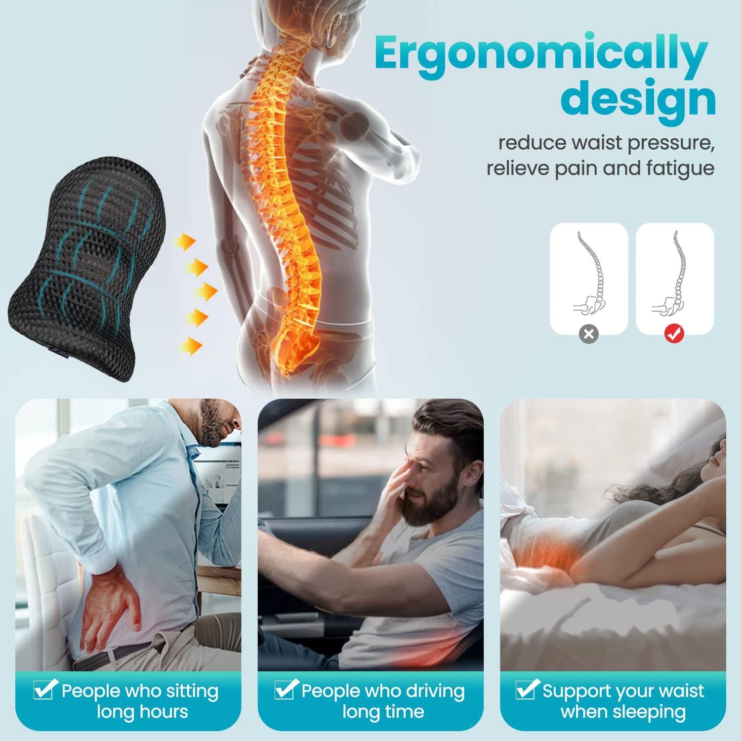 Pillow for lower hotsell back pain relief