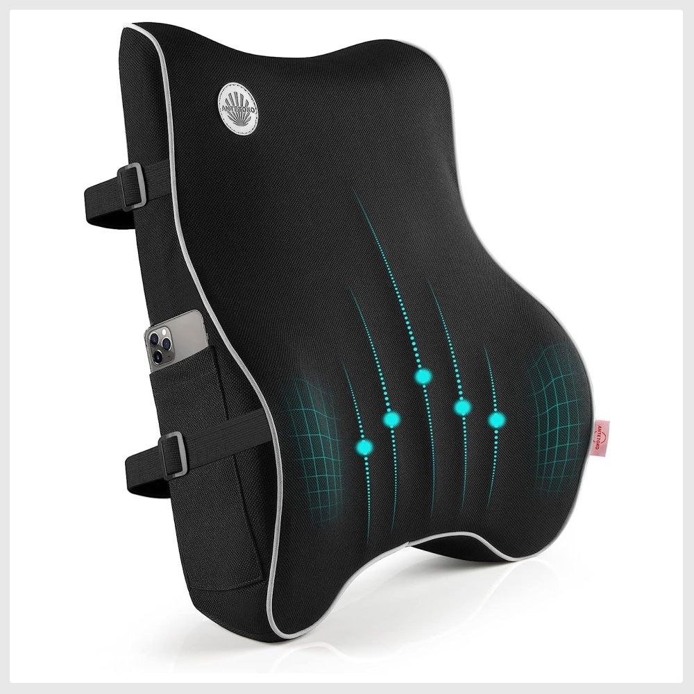 Lumbar support memory foam clearance