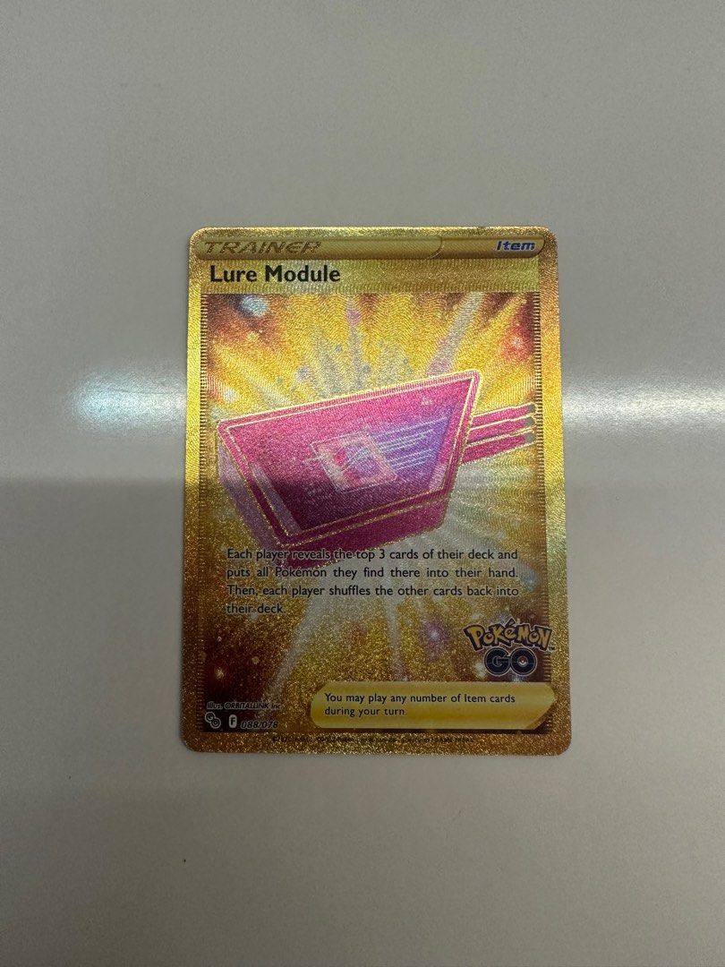 lure module gold secret rare pokemon go pogo card