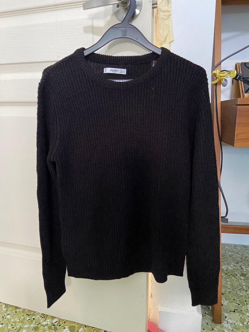 Mango Basics Sweater in Black Women s Fashion Coats Jackets and