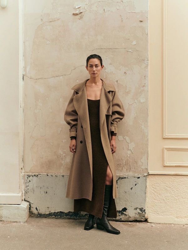 Massimo dutti cheap camel wool coat