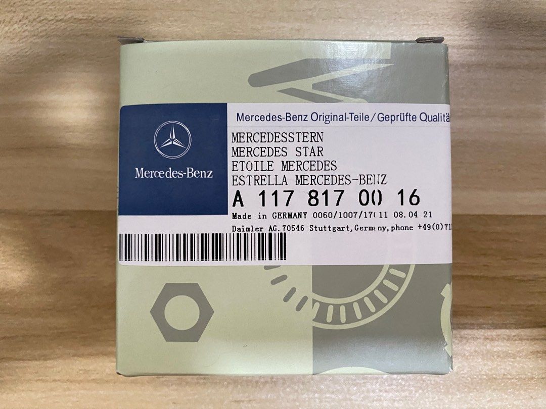 Mercedes Benz CLA W117 C117 Rear Boot Trunk Lid Star Emblem Badge  A1178170016, Car Accessories, Accessories on Carousell