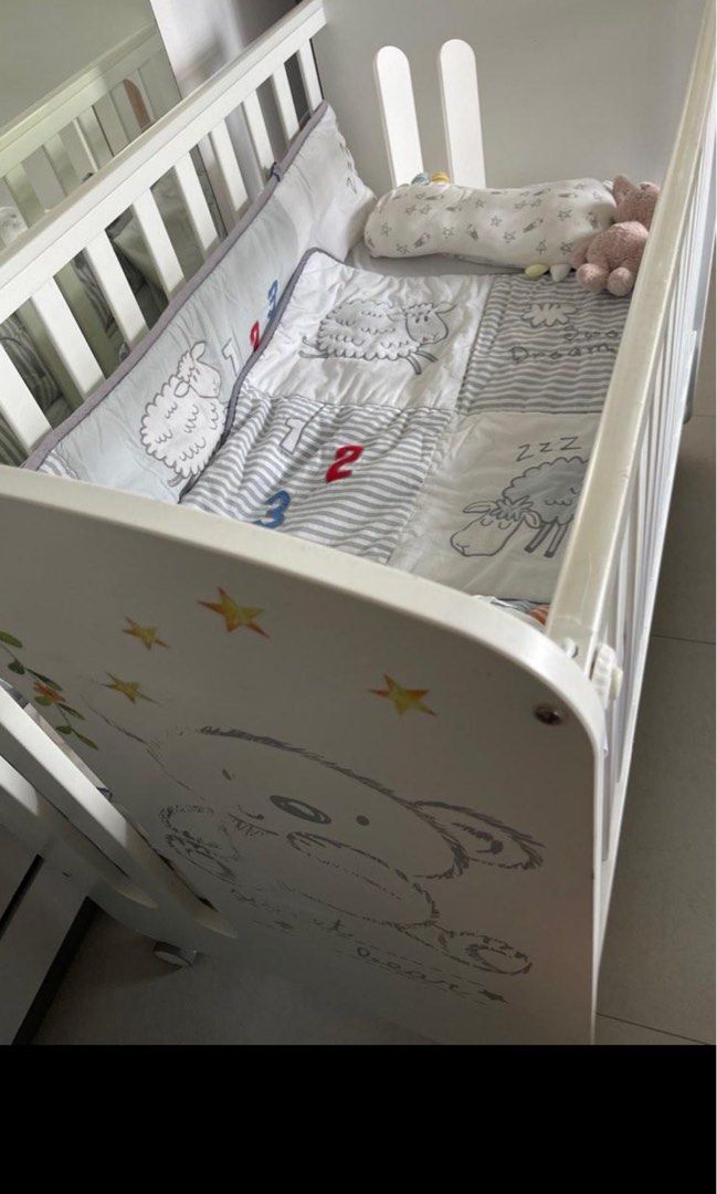 Micuna Sweet Bear Crib, Babies & Kids, Baby Nursery & Kids Furniture