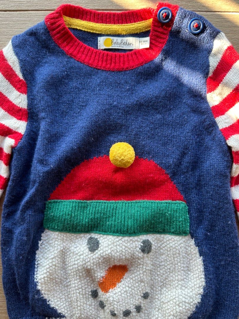 Boden store santa sweater