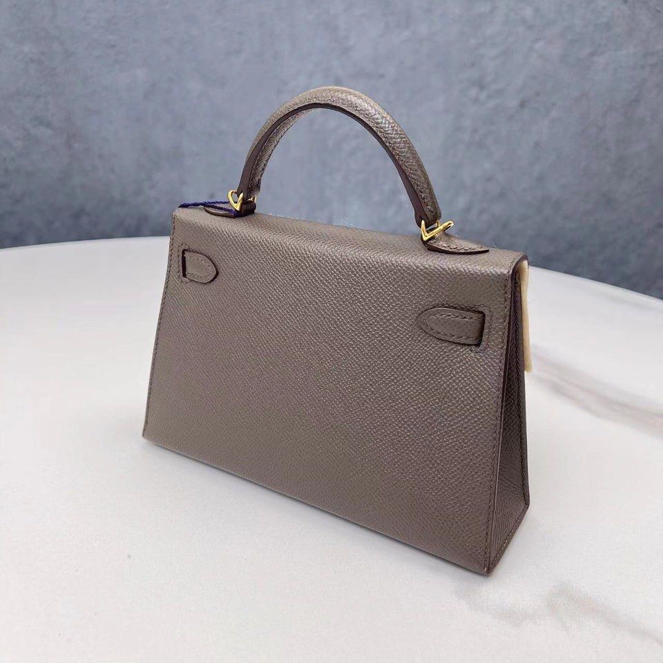Mini kelly Color etain Y stamp epsom ghw, 名牌, 手袋及銀包 - Carousell