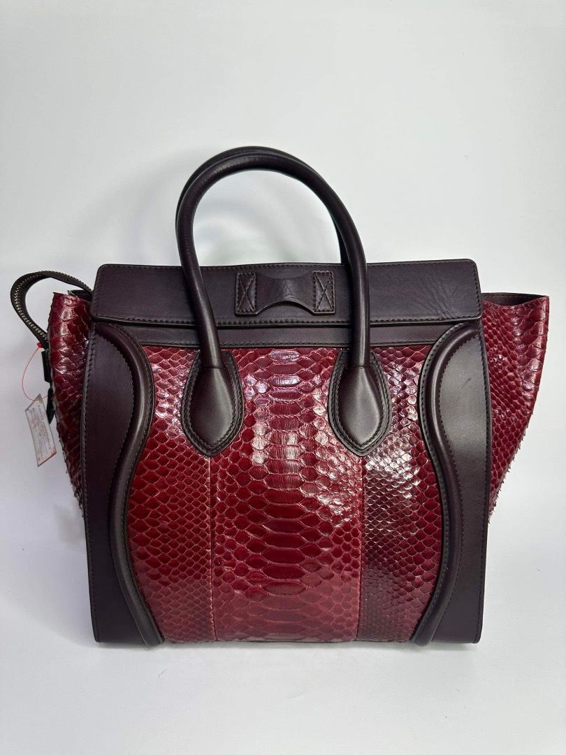 Mini Luggage Phyton Skin Celine (Category: Luxury Bags & Wallets) located in Quezon City. Submitted by hellopatchi (Listing ID 1265904429, Image 2). Description: Mini Luggage Phyton Skin 8.8/10 Condition Inclusions: provided dustbag .