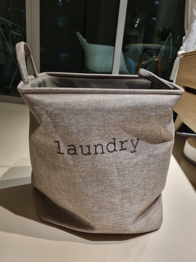 Minimalist large laundry baskets, Furniture & Home Living, Home Improvement & Organisation
