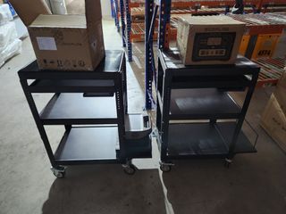 Monitor smart TV mobile cart rack cabinet