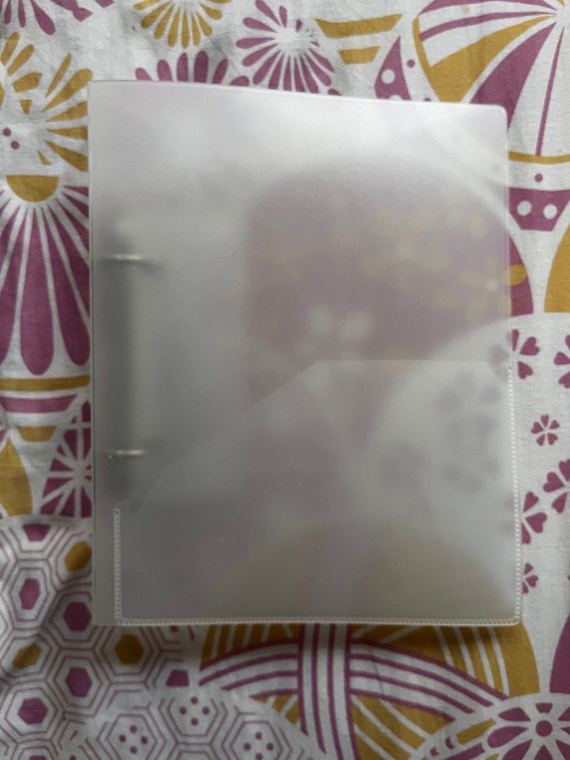 Muji a5 clear binder hobbies toys stationery craft craft